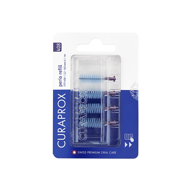 Curaprox CPS 408 Perio sötétlila fogköztisztító kefe 4 db