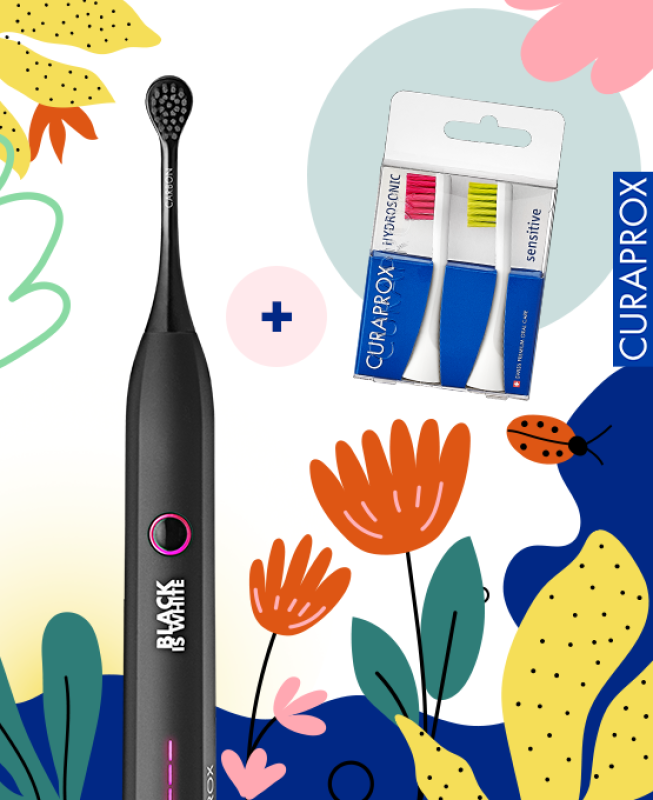 Curaprox Black is White Hydrosonic szónikus fogkefe