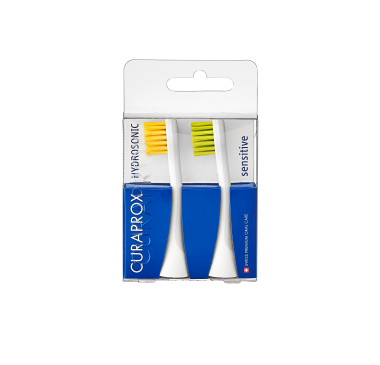 Curaprox Hydrosonic sensitive pótkefe fej sárga-zöld (2 db)