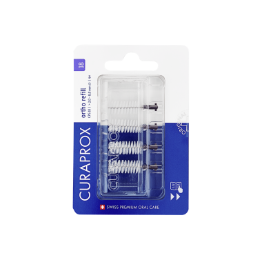 Curaprox CPS 18 Ortho fogköztisztító kefe, lila, 4 db