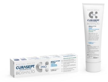 Curasept Biosmalto Mousse Pro, otthoni, 50 ml, fogszuvasodásra,  mentol