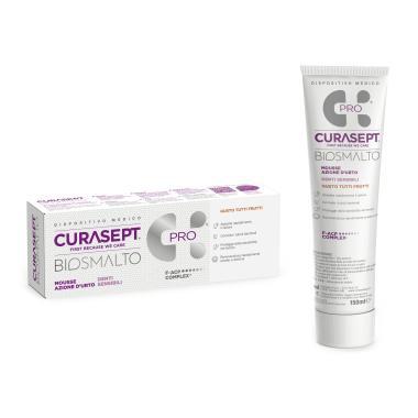Curasept Biosmalto Mousse Pro, rendelői, 150 ml, érzékeny fogakra