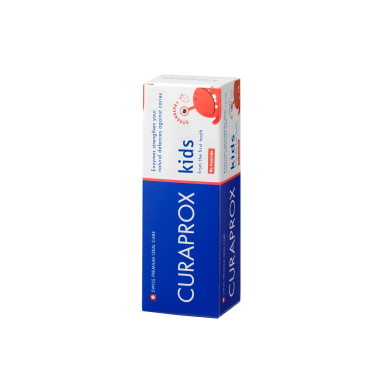 Curaprox kids gyerek fogkrém, eper ízű, fluoridmentes, 60ml