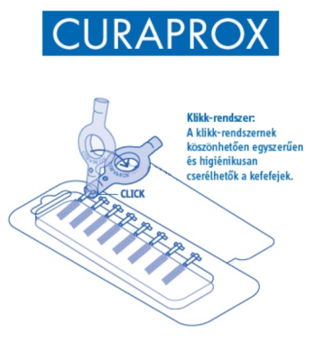 Curaprox CPS 405 Perio piros fogköztisztító kefe 4 db