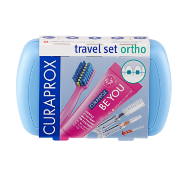 Curaprox Ortho Travel Set Utazó készlet kék