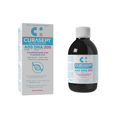 Curasept ADS DNA 205 klórhexidin tartalmú szájöblögető, 200 ml