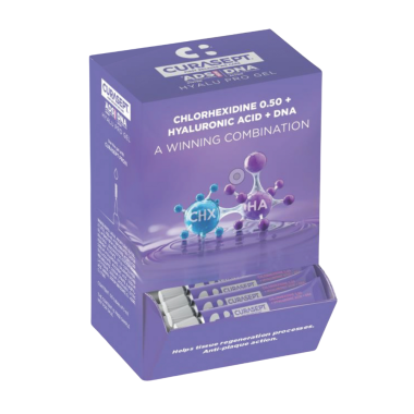 Curasept ADS DNA HYALU PRO gél minta (0,5% CHX HA DNA) 5ml 50x kínálóban