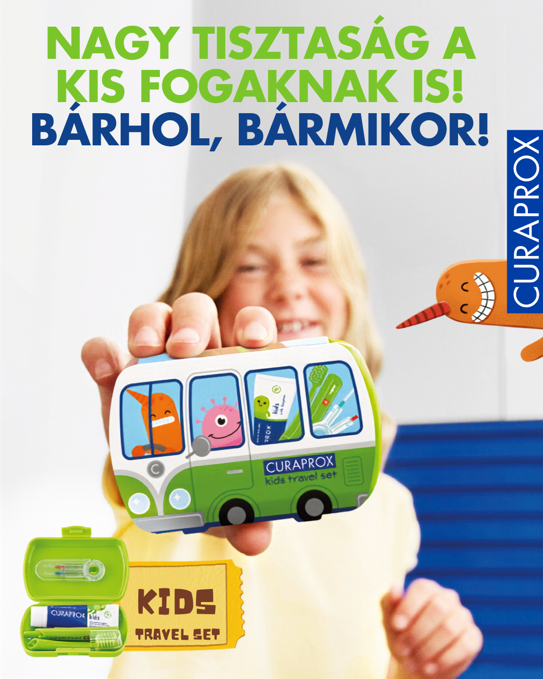 Curaprox Kid Travel Szett